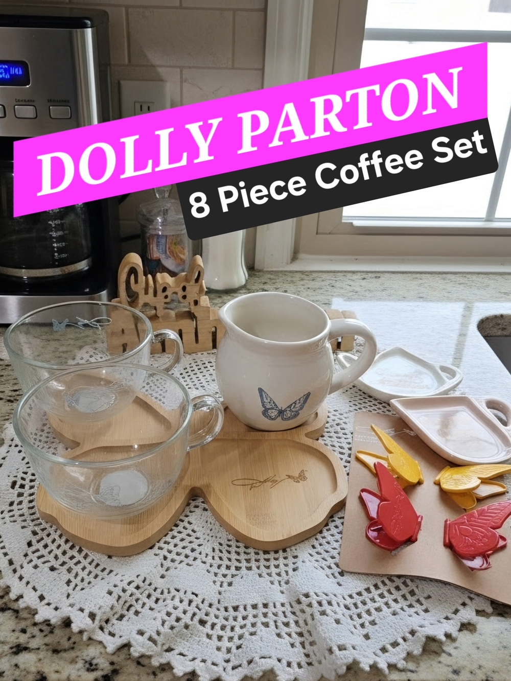 Dolly Parton 8-Piece Coffee Set